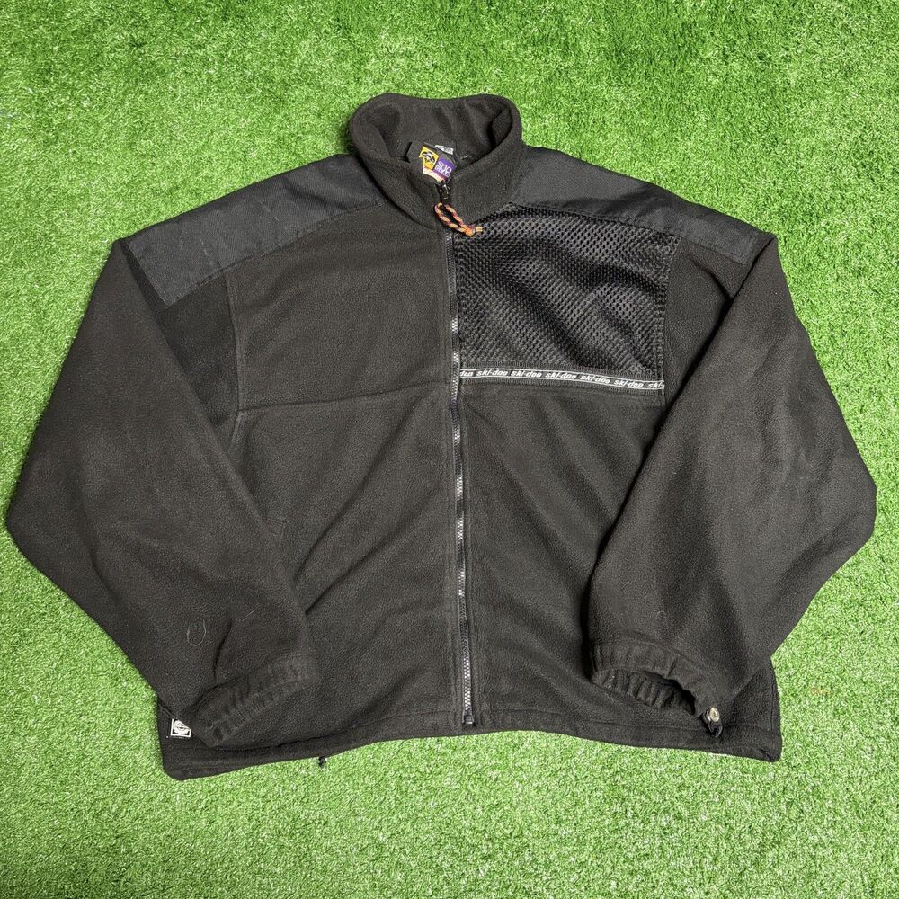 Ski‑Doo Bombardier Snow Jacket Men’s XXL Black Zip‑Up Winter Gear